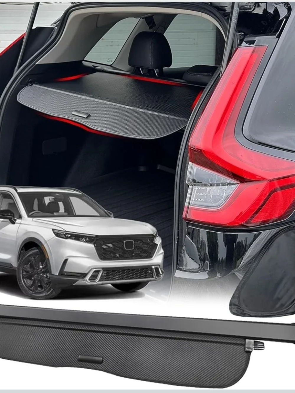 Retractable Black Cargo Privacy Cover for SUVs